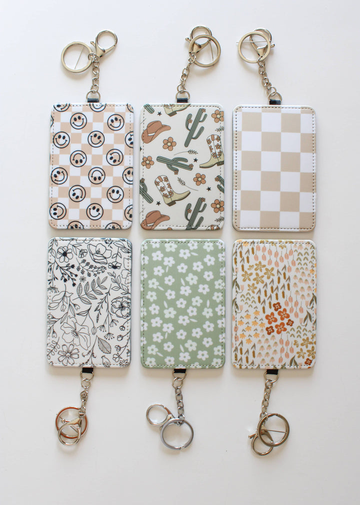 Card Holder with 2 Slots, Compact ID Holder for Work & Trave