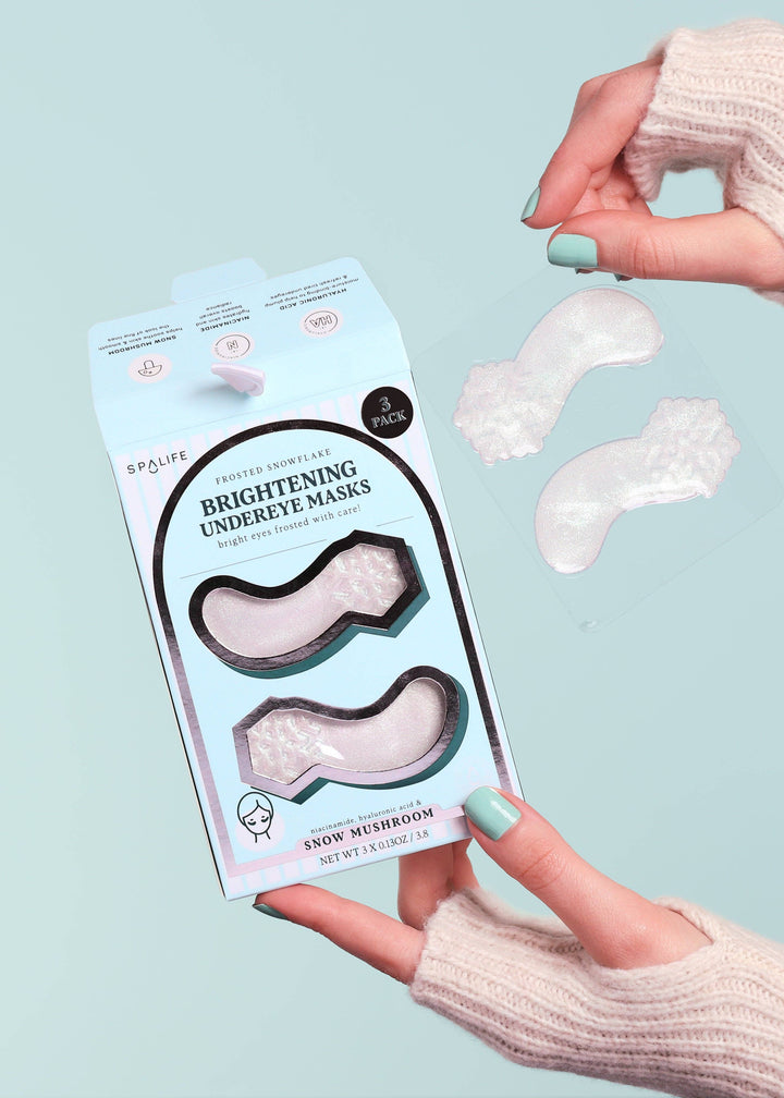 Christmas Holiday Frosted Snowflake Hydrogel Undereye Masks