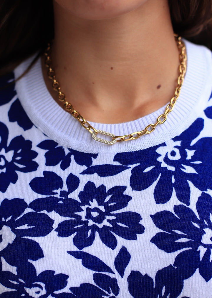 Michaela Diamond Chain Necklace - WATERPROOF