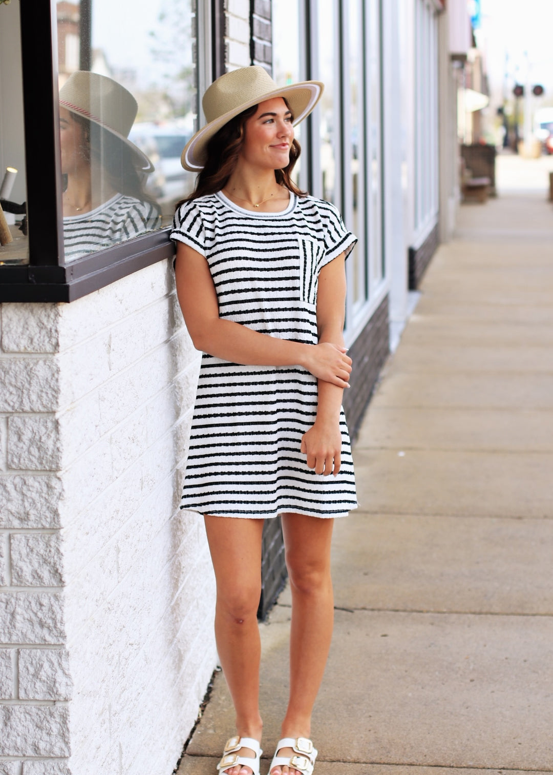 RESTOCK The Check Mate T-Shirt Dress