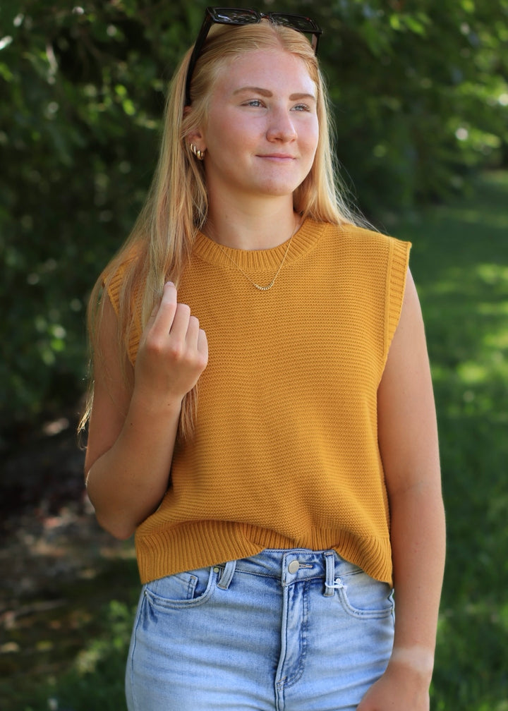Sunset Tie-Back Knitted Top