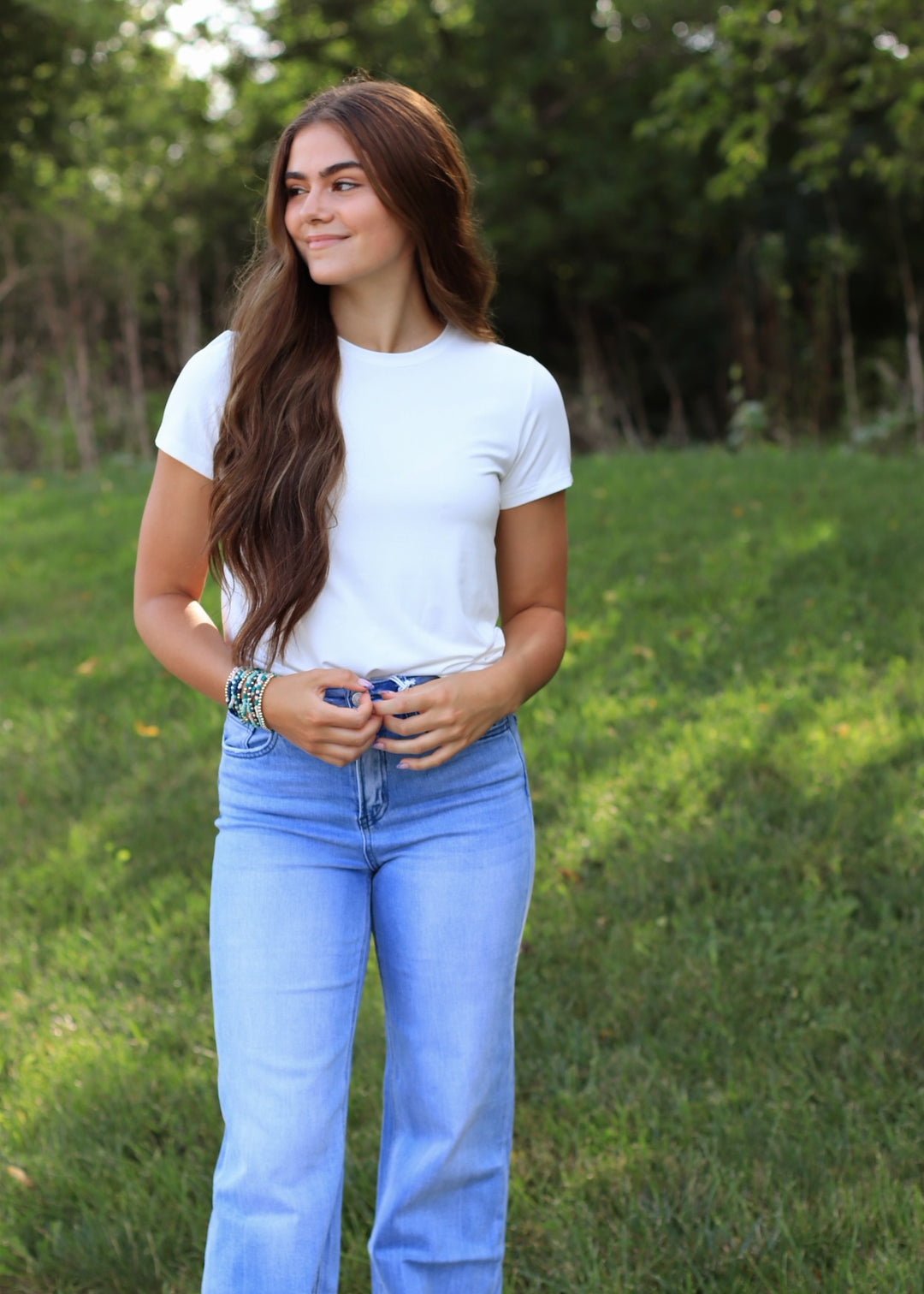The Cloud Bamboo Tee in White