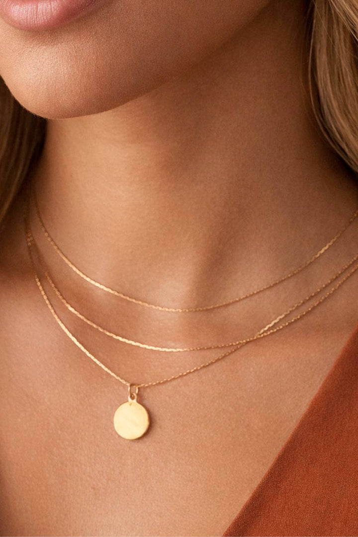 18K Gold Plated Waterproof Stainless Steel Chain Necklace
