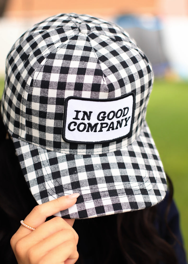 In Good Company Gingham Patch Hat