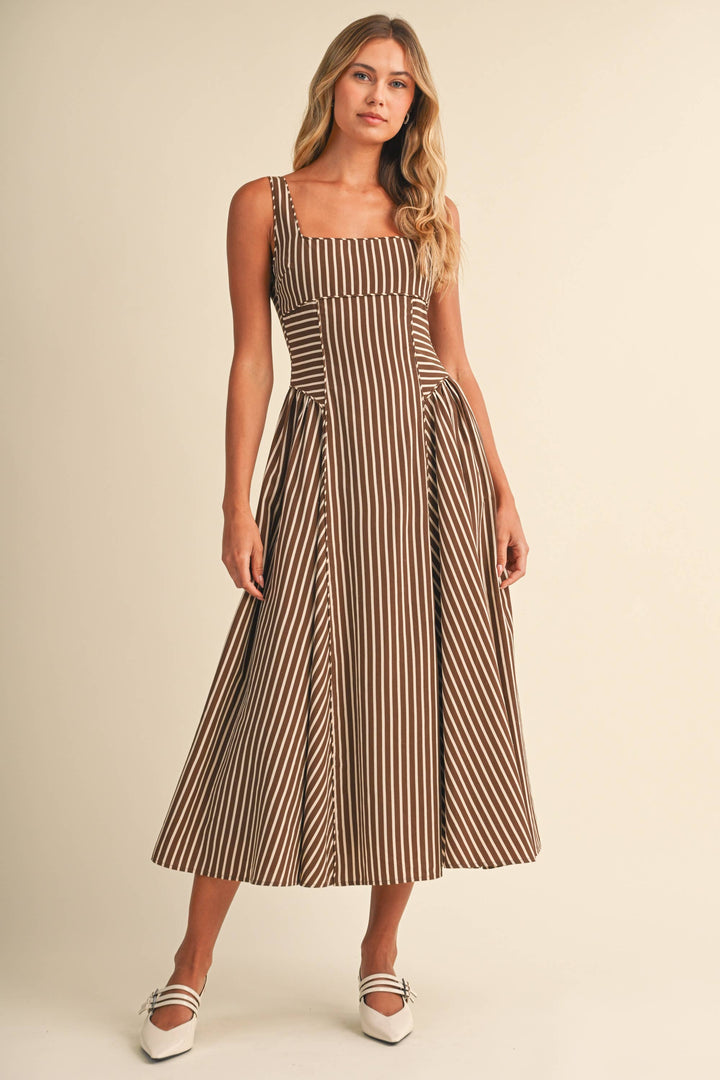 The Capri Midi Stripe Dress