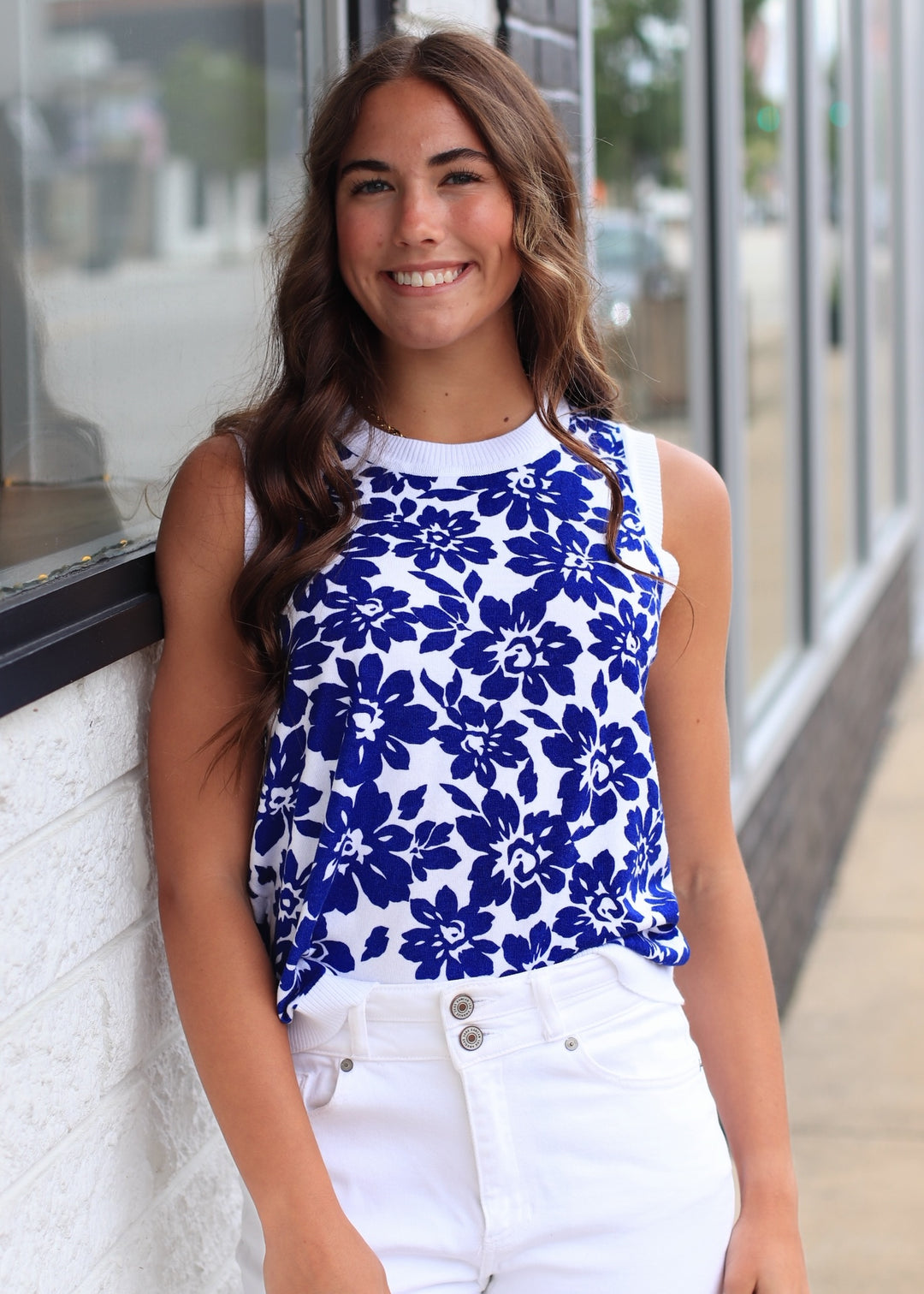 The Hampton Floral Tank