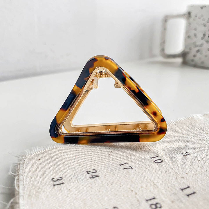 ACETATE  HAIR CLAW CLIP PYRAMID MINI