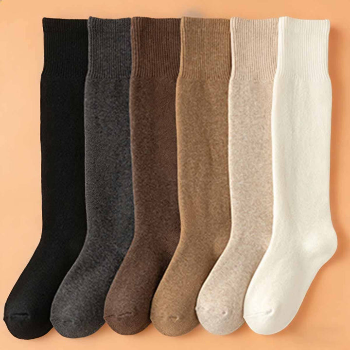 Thermal Fuzzy Wool Knee-High Winter Snow