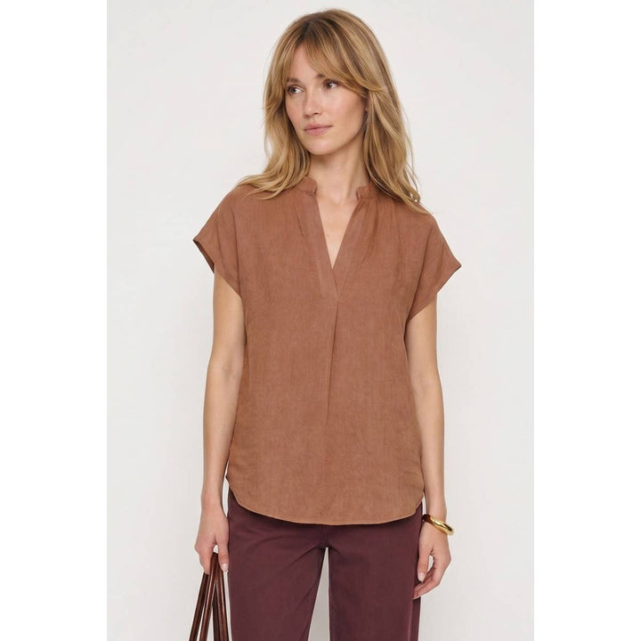 Soft Matte Drop Shoulder Blouse
