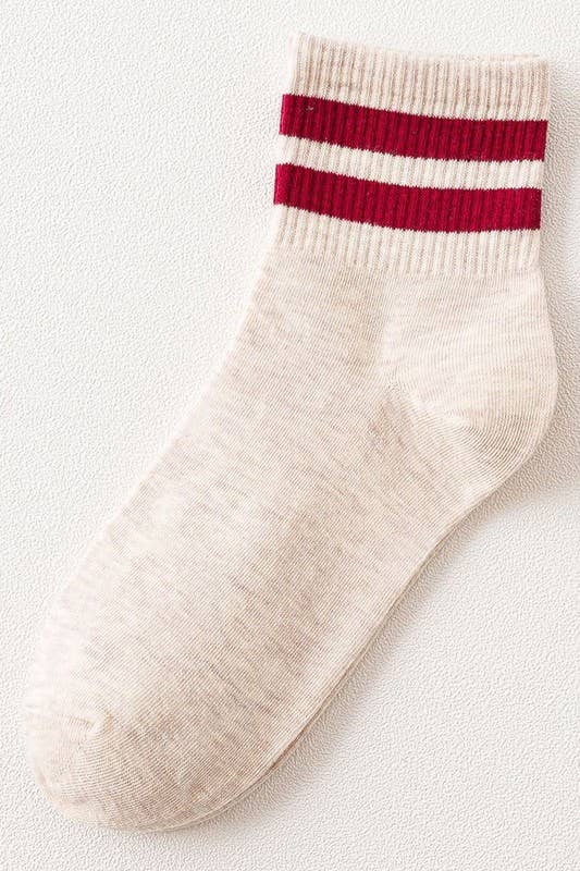 BASIC DAILY CASUAL SOCKS  KHAKIBLACK