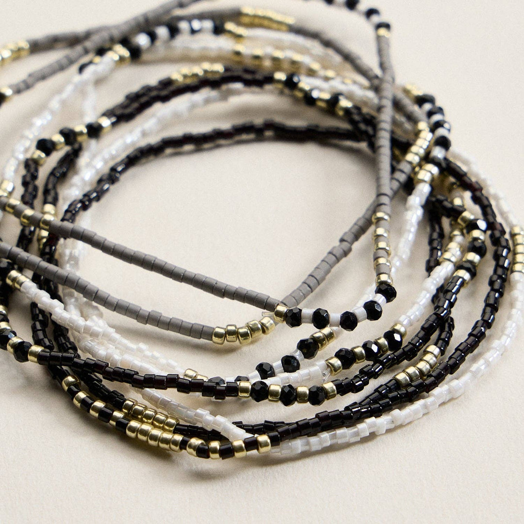 Seed Bead Stretch Bracelet Set | Stackable Bracelets