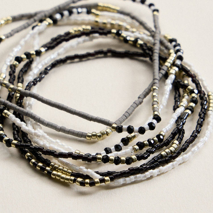Seed Bead Stretch Bracelet Set | Stackable Bracelets