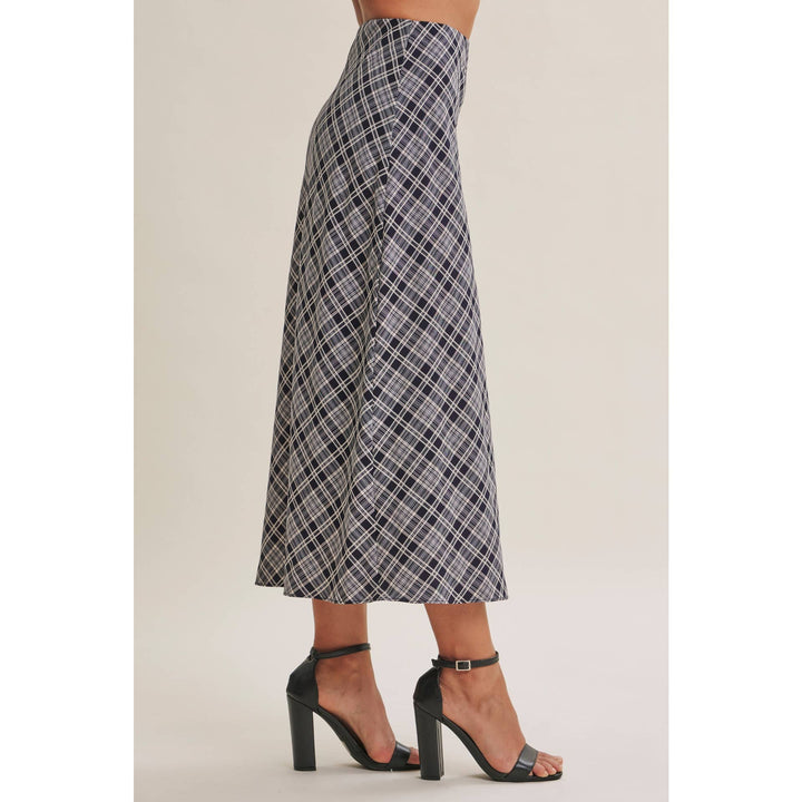 The Blair Plaid Midi Skirt