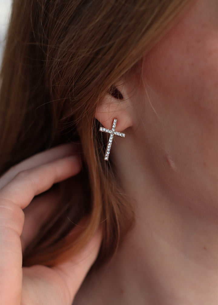 Big Cross Earrings