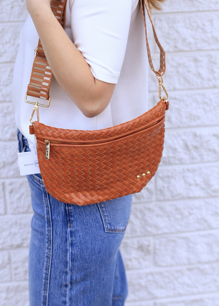 Westlyn Woven Bum Bag in Brown