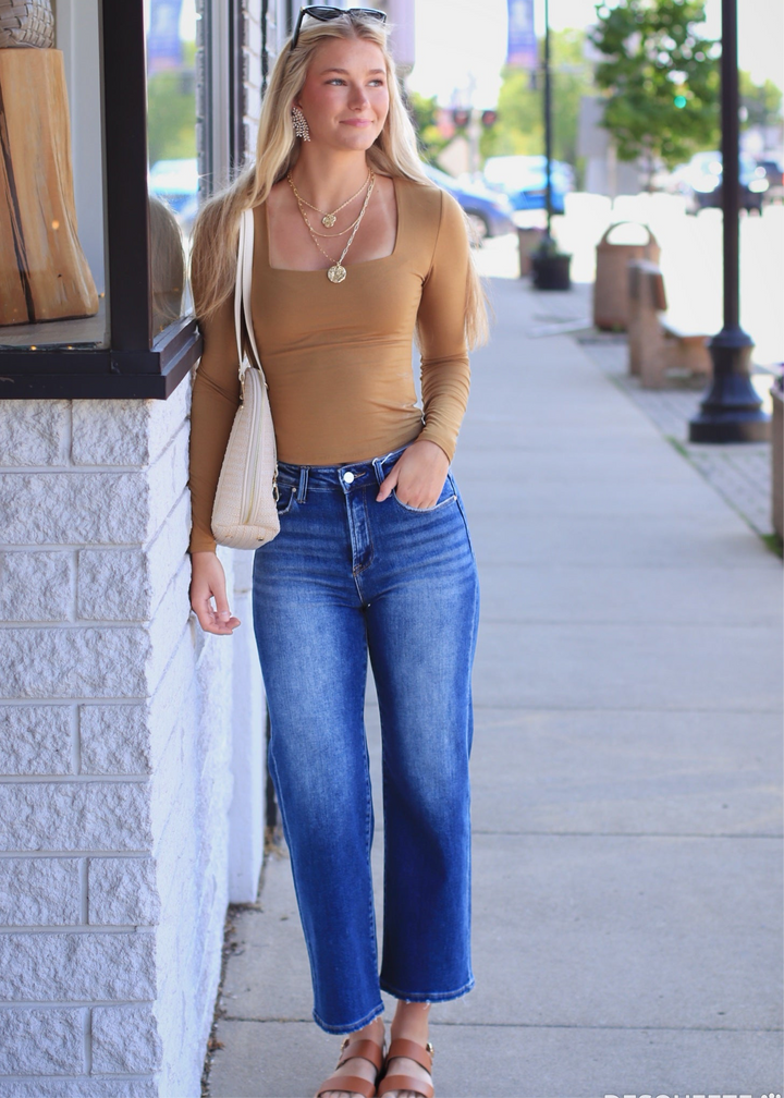 The Harper Crop Wide Leg Jeans