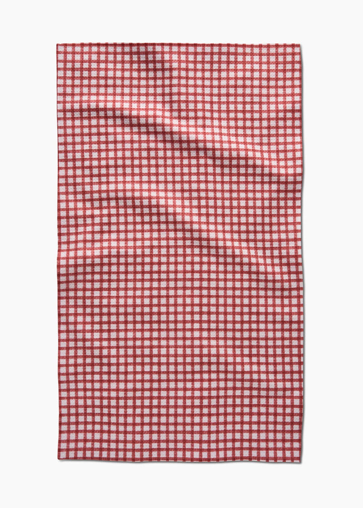 Fireside Plaid Red Tea Towel