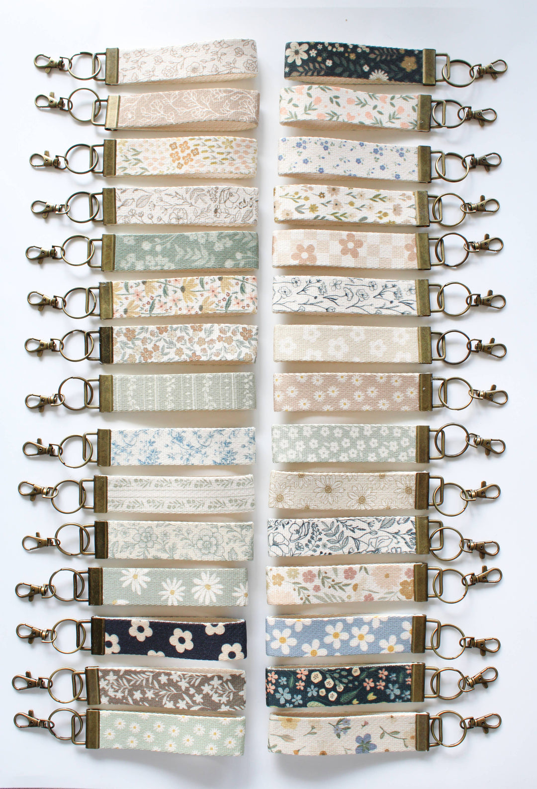 Canvas Wrist Keychain Lanyard, Key Wristlet