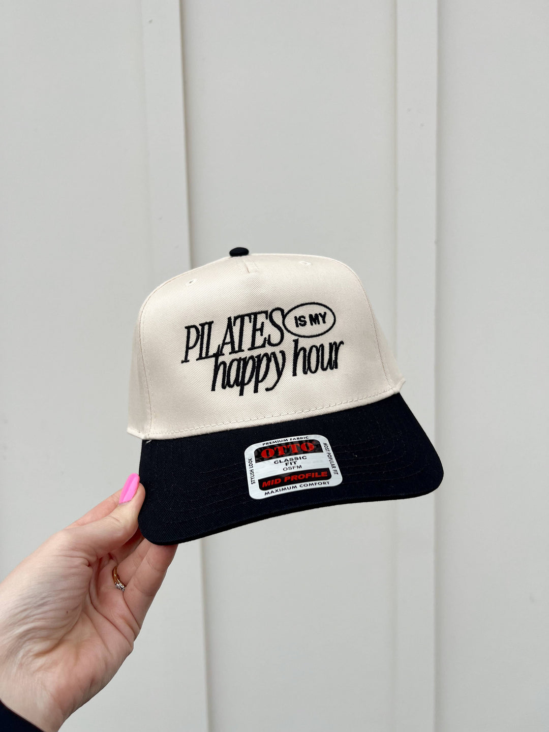 Pilates Is My Happy Hour Embroidered Hat