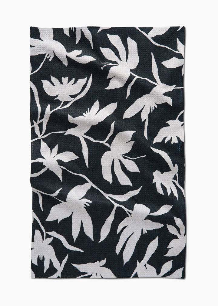 Midnight Petal Tea Towel