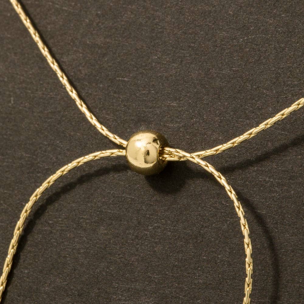Dainty Chain Adjustable Knot Necklace