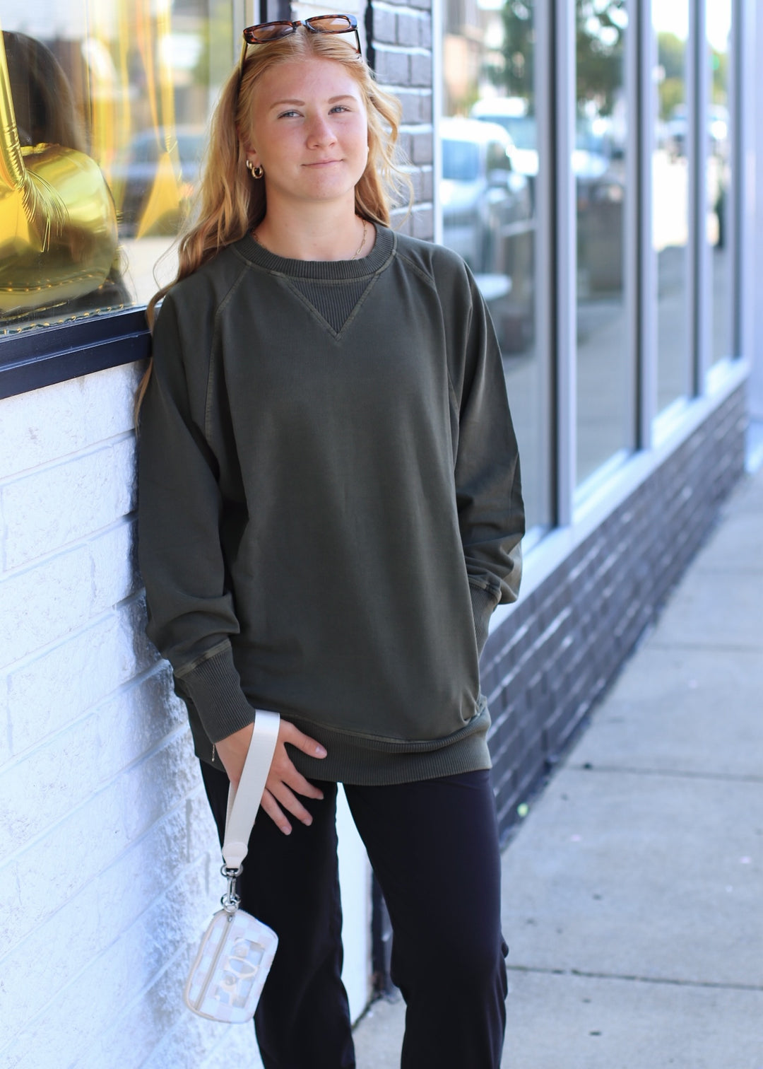 Pocket Perfect Pullover in Olive