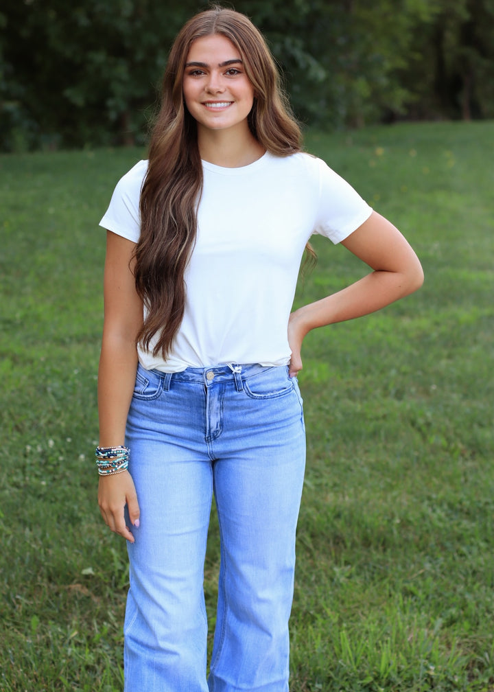 The Cloud Bamboo Tee in White