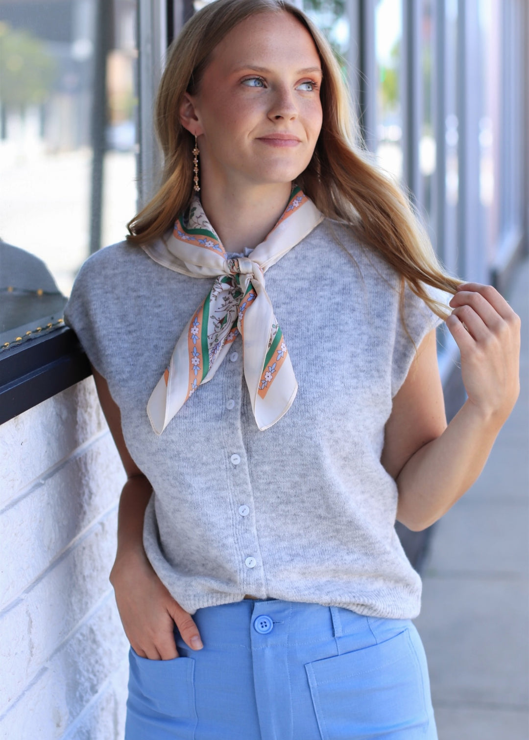 The Stonewell Vest in Heather Grey