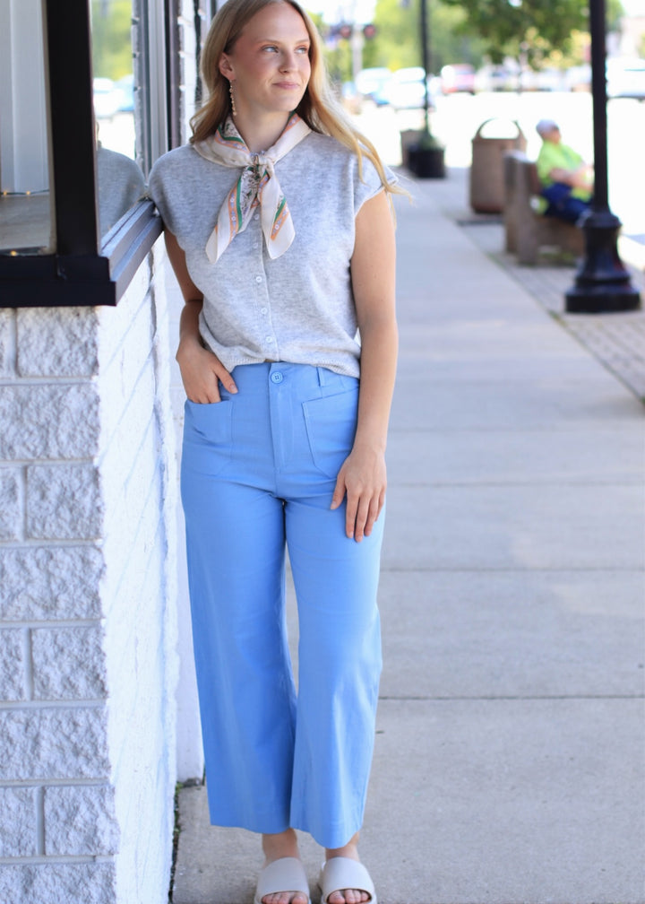 The Bluebird Cotton Ankle Pants
