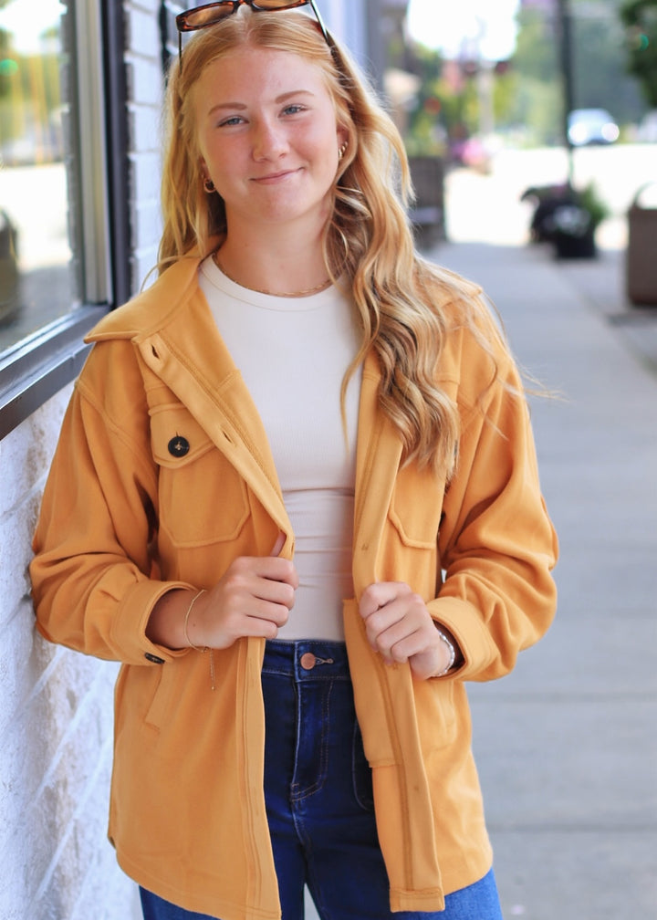 Honey Hue Fleece Jacket