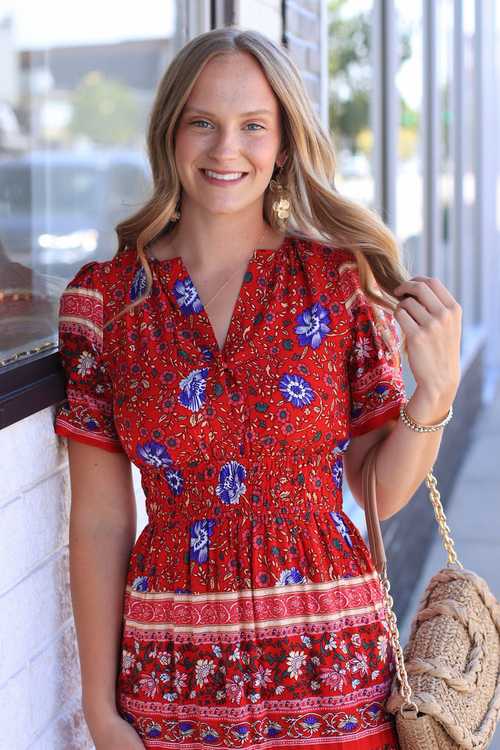 The Kaydree Dress in Hearth Rose