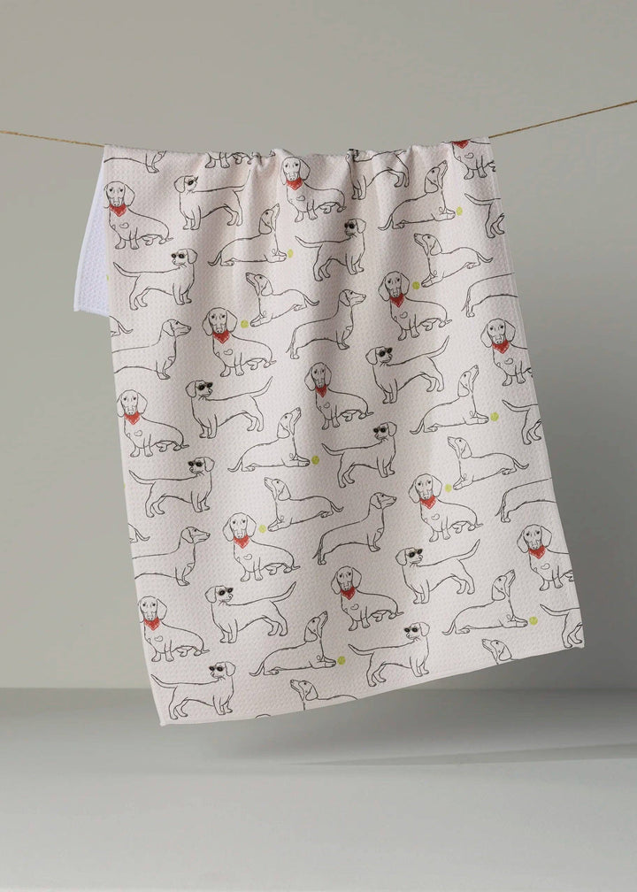 Doxie Pals Tea Towel
