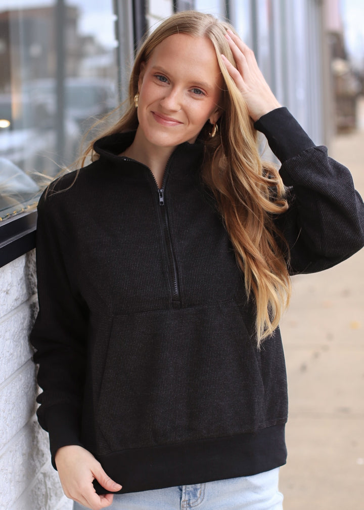 The Emberlane Knit Half-Zip Top