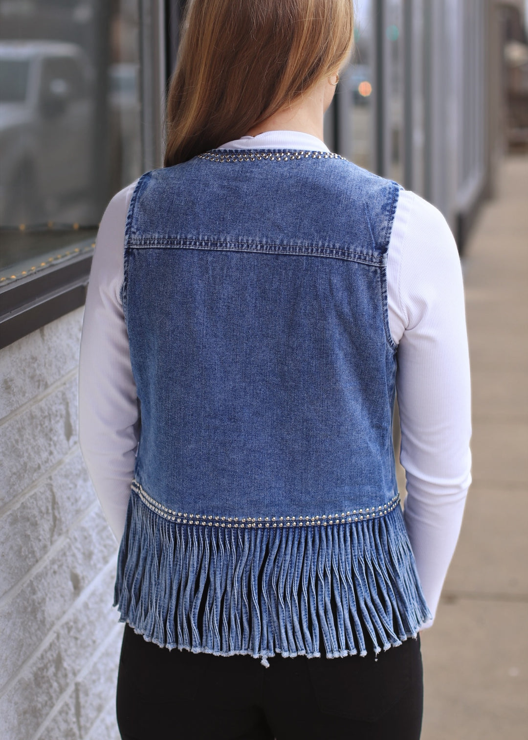 Desert Daze Fringe Denim Vest