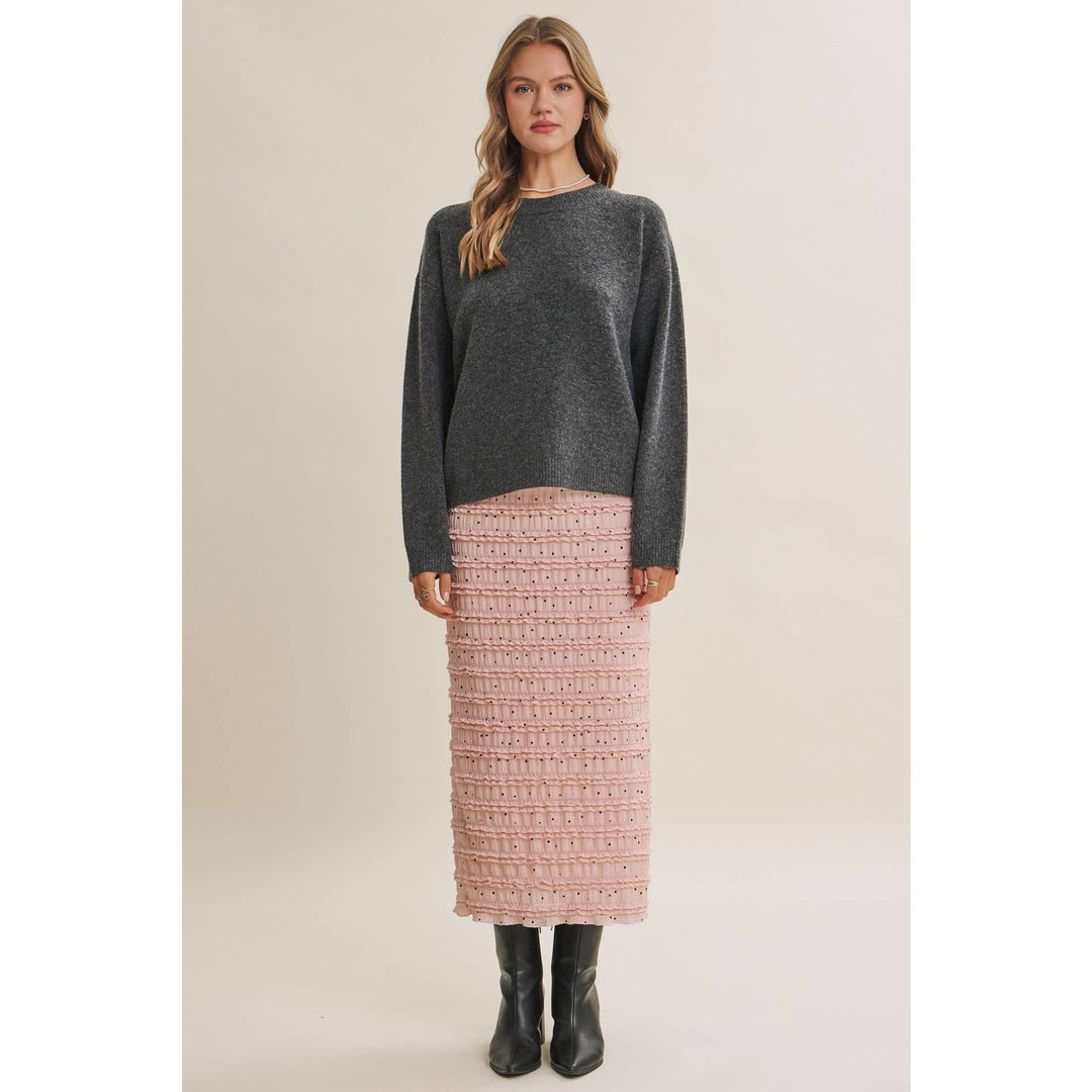 Autumn Gingham Back Sweater