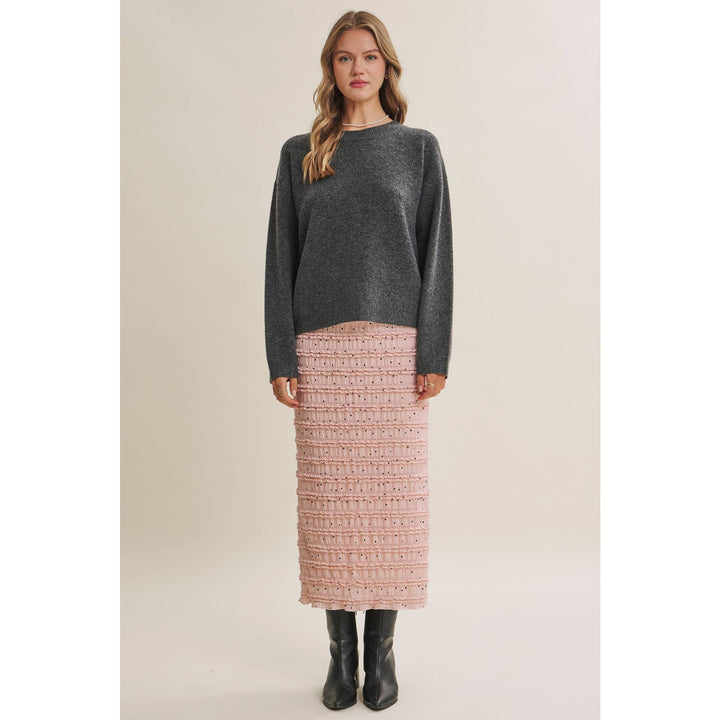 Autumn Gingham Back Sweater