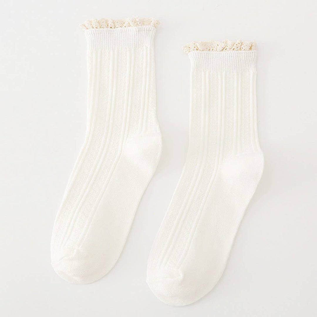 College Style Mid-Tube Socks