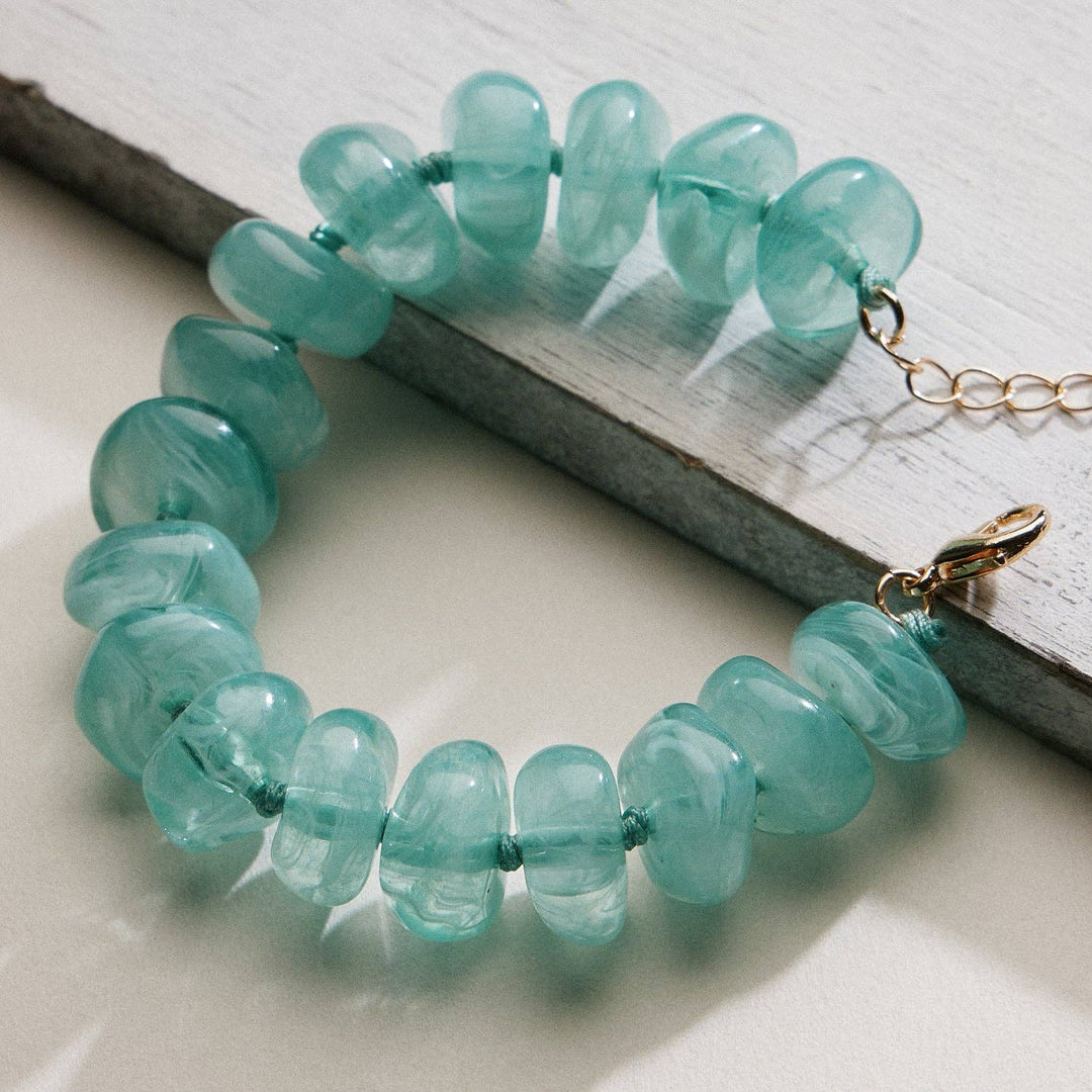 Natural Stone Beaded Bracelet – Green