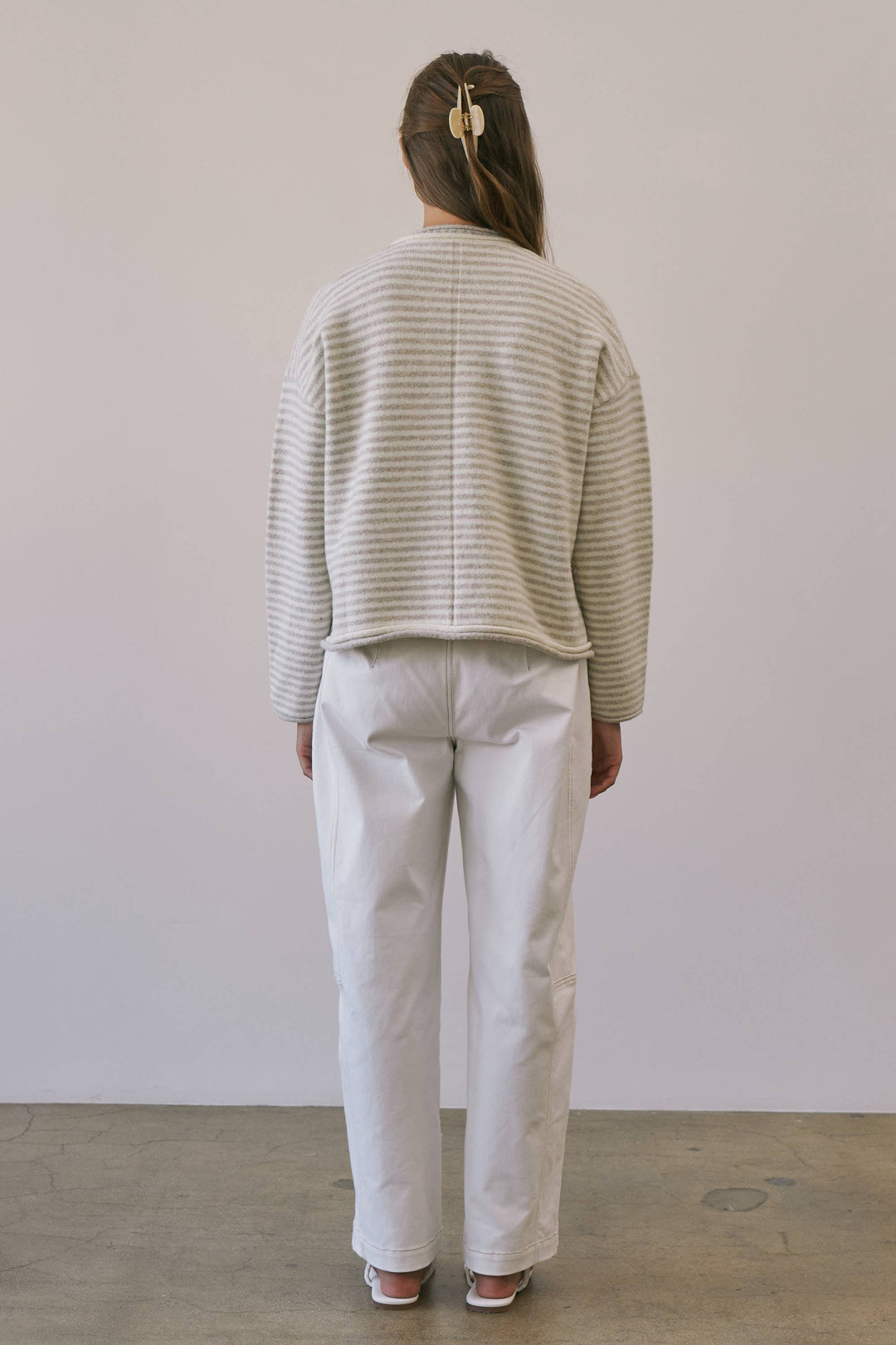 Trina Stripe Contrast Layered Roll Neck Sweater