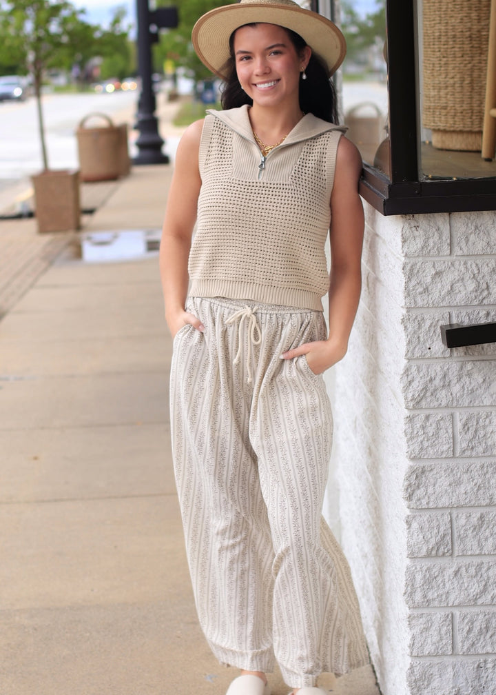 The Gentle Breeze Floral Wide-Leg Pant