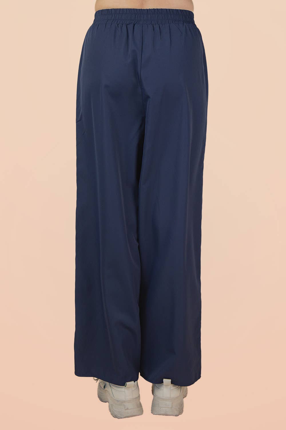 Wide Leg Track Pants W/ Piping Detail