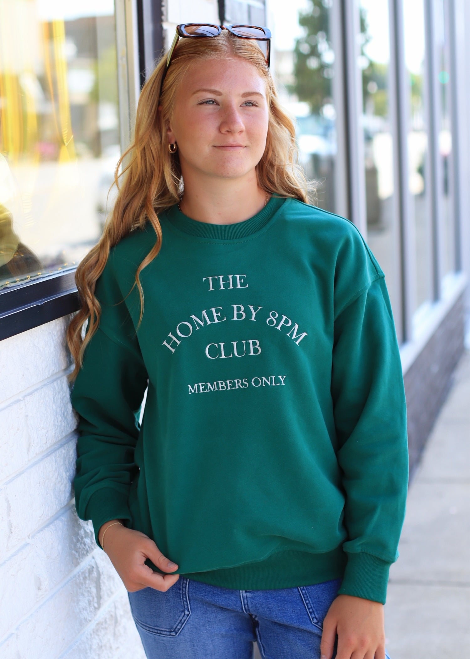 The Home By 8PM Club Sweatshirt – Golden on Main Boutique