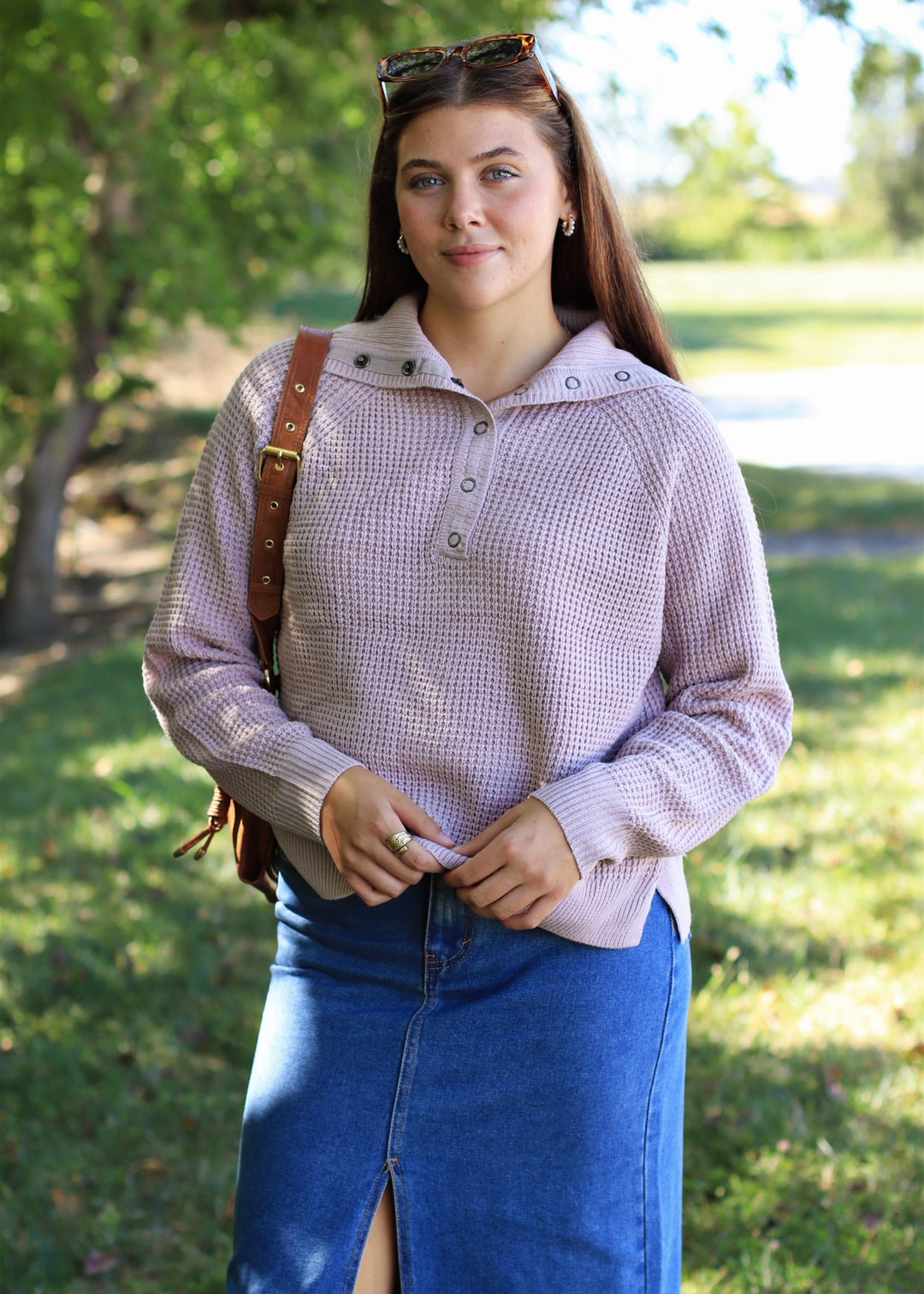 The Heritage Sweater Top in Light Blush
