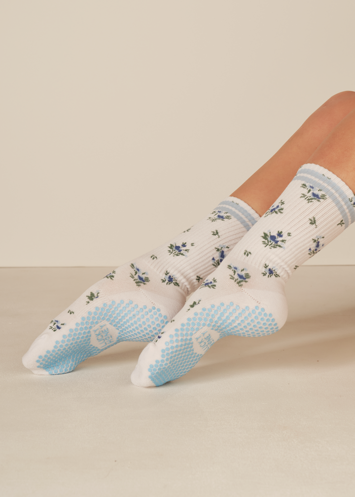The Floral Grip Sock