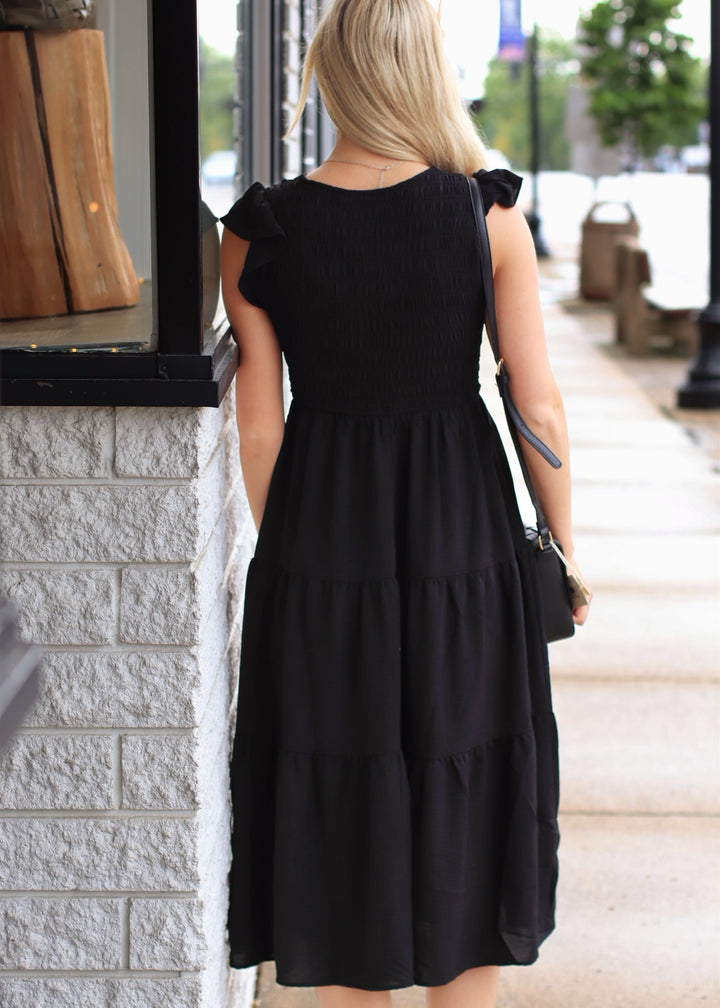The Drift Dress Flutter Sleeve Maxi