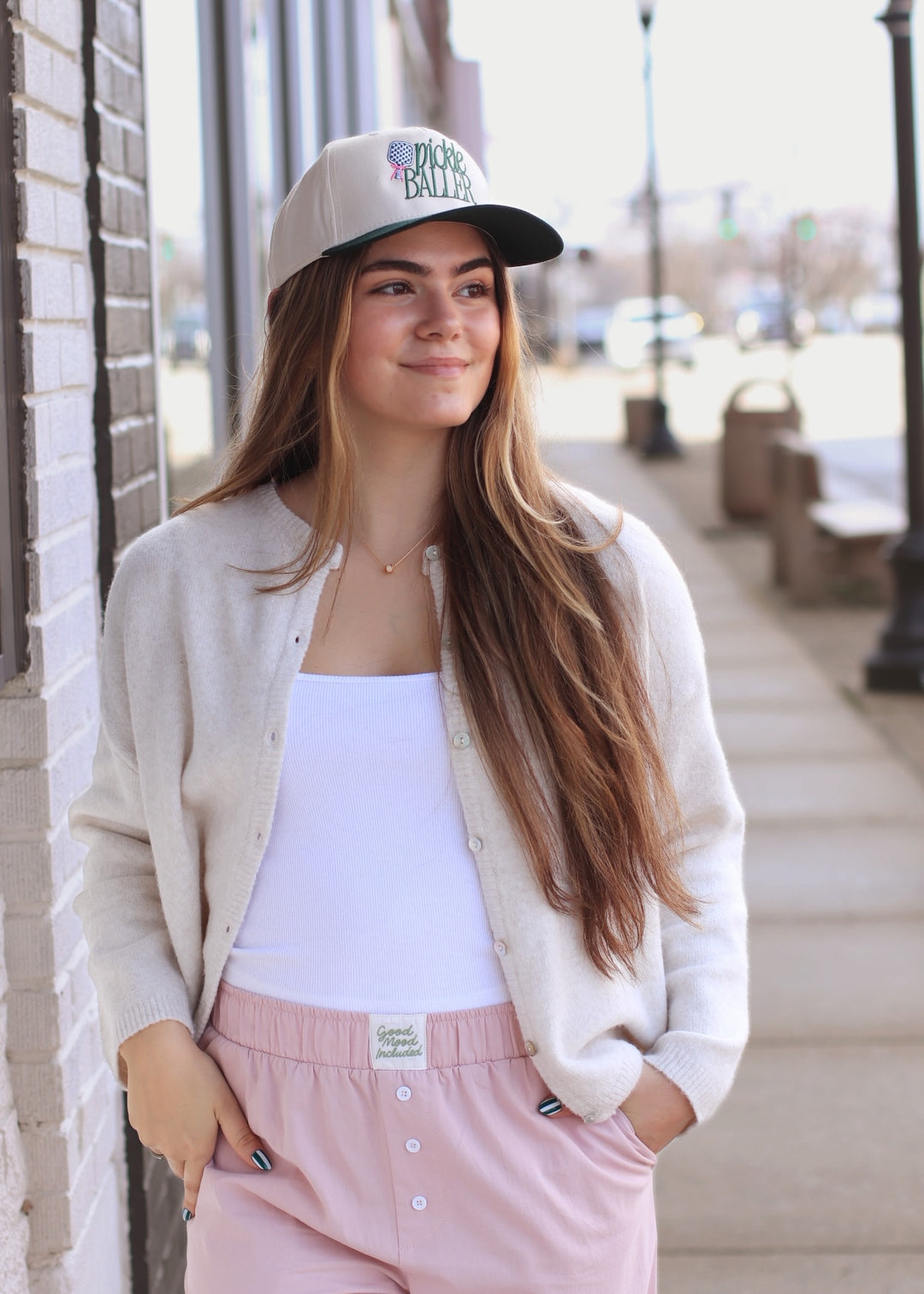 RESTOCK Ivory Ease Crew Neck Sweater Cardigan