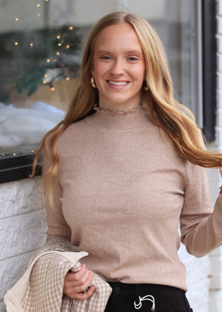 The Tawnyridge Mock Neck Top