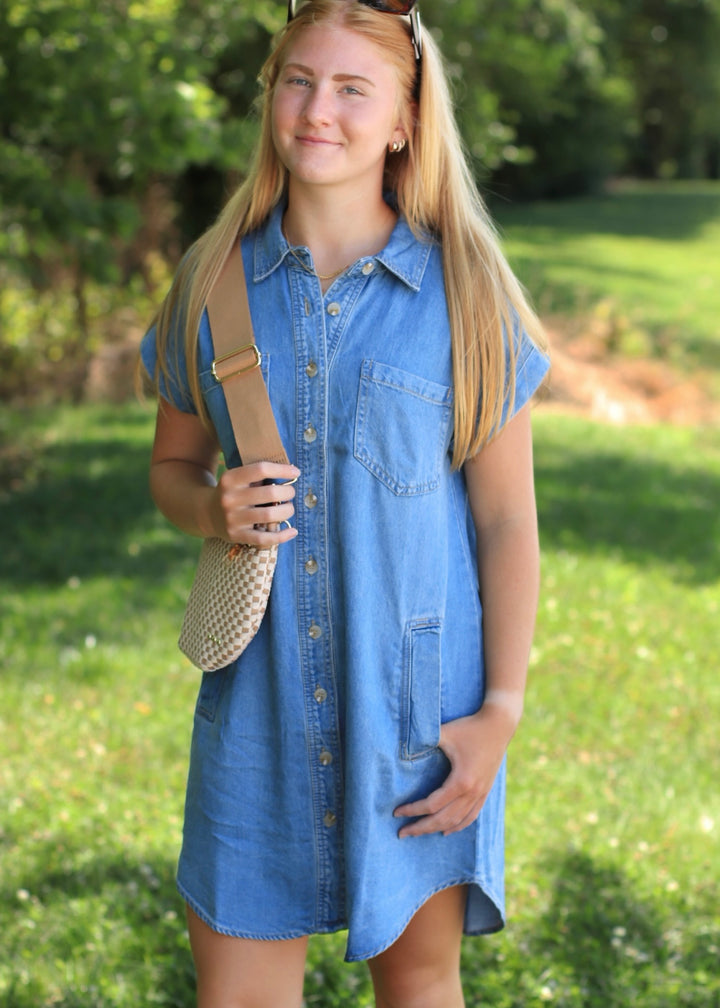 The Brielle Lyocell Shirt Dress