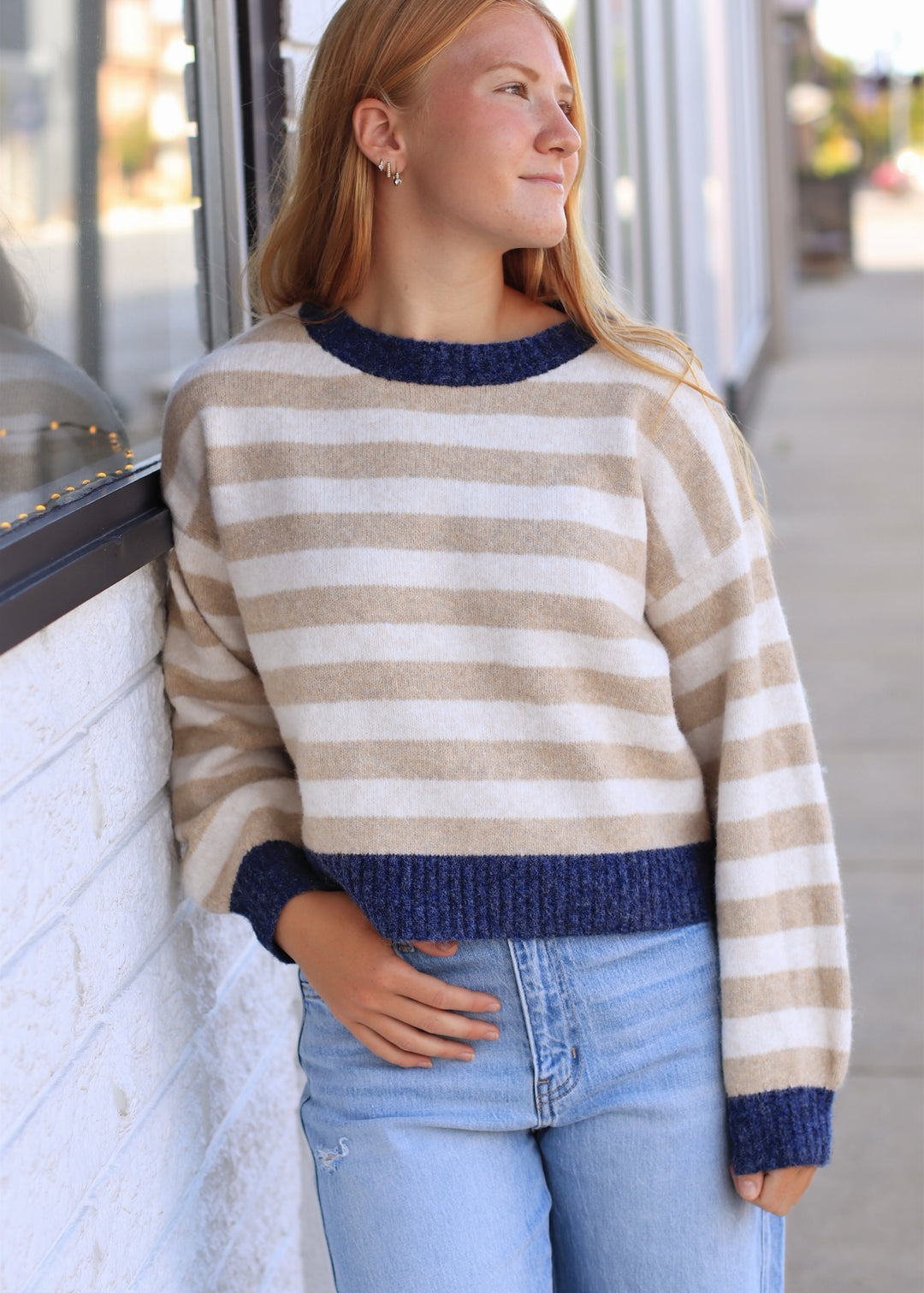 The Beckett Striped Knit Sweater