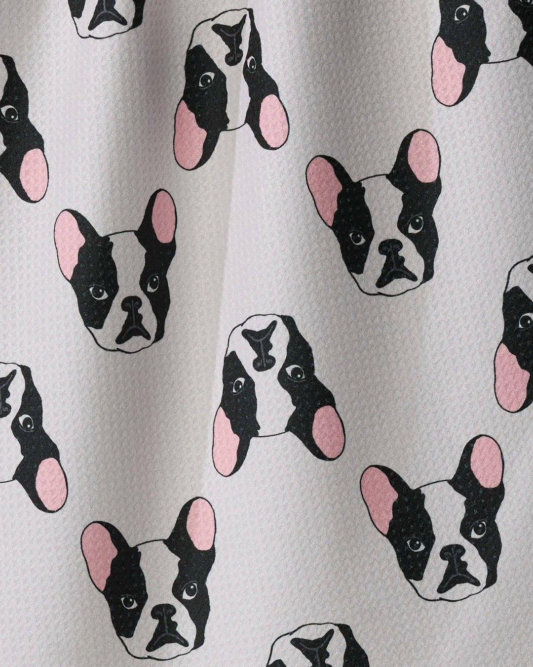 Frenchie Faces Tea Towel
